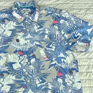 Tommy Bahama The Coconut Point PINK SUN Hawaiian Camp Shirt XXL 2XL